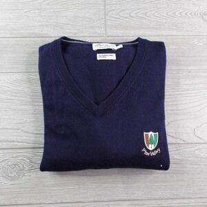 Peter Millar Pine Valley Golf Club Merino Wool Sweater Men's Size Large Navy